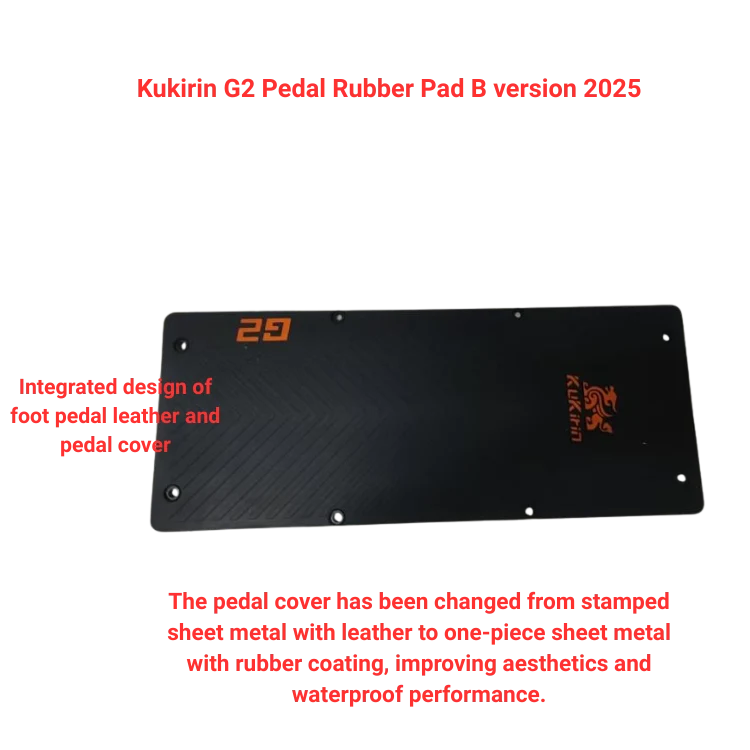 Cubierta de pedal G2 versión B 2025