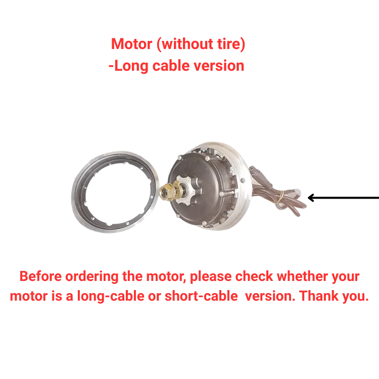 Motor Kukirin G3 Pro (sin neumático) - Versión A con cable largo