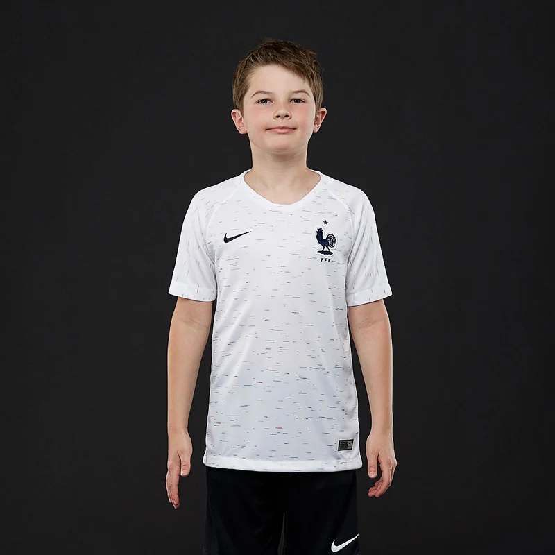 Camiseta Nike Francia 2018 Stadium segunda equipación manga corta para chicos