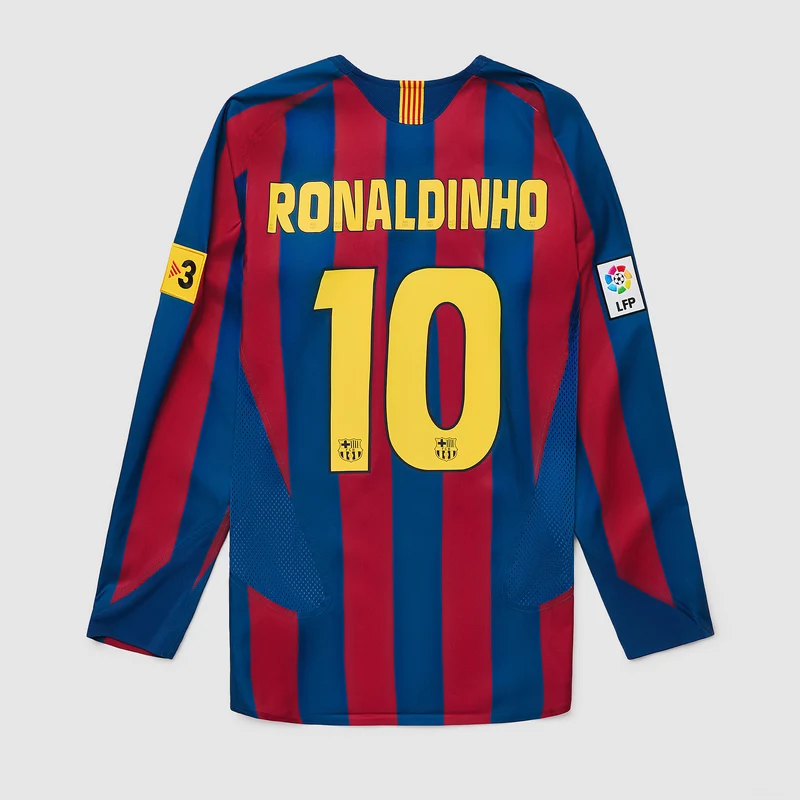 Camiseta Nike FC Barcelona 2006 Reissue ML con Ronaldinho 10