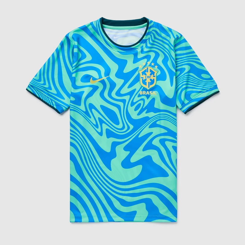 Camiseta Nike Brasil 2026 Dri-FIT Prepartido para niños