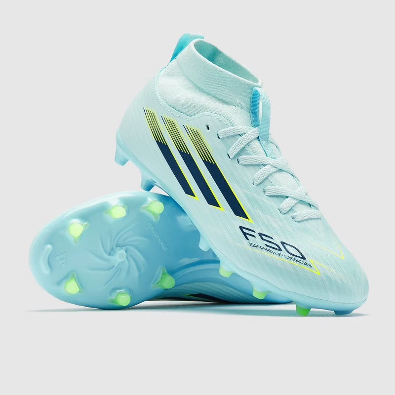 adidas Kids F50 Sparkfusion League FG/AG - Almost Blue/Dusky Petrol/Hi