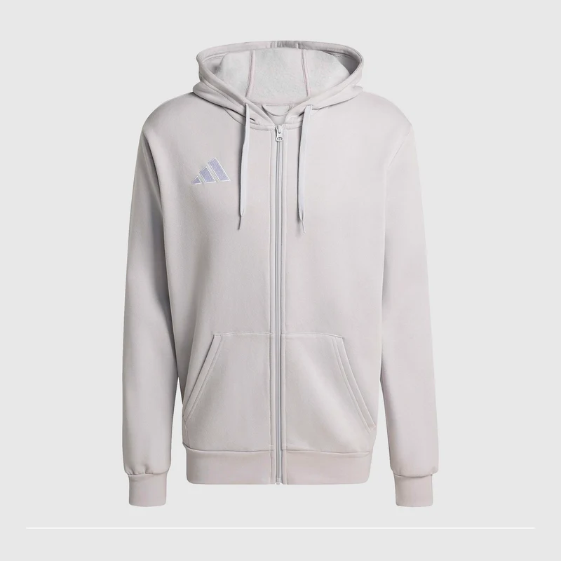 Sudadera de algodón con capucha adidas Entrada 26 Cremallera Completa