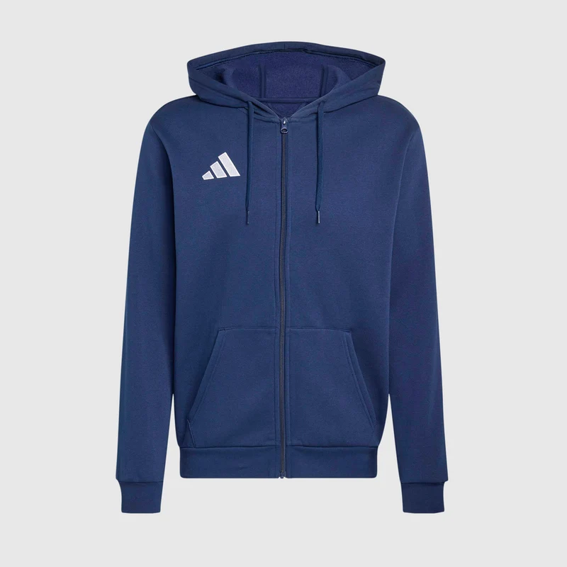 Sudadera de algodón con capucha adidas Entrada 26 Cremallera Completa