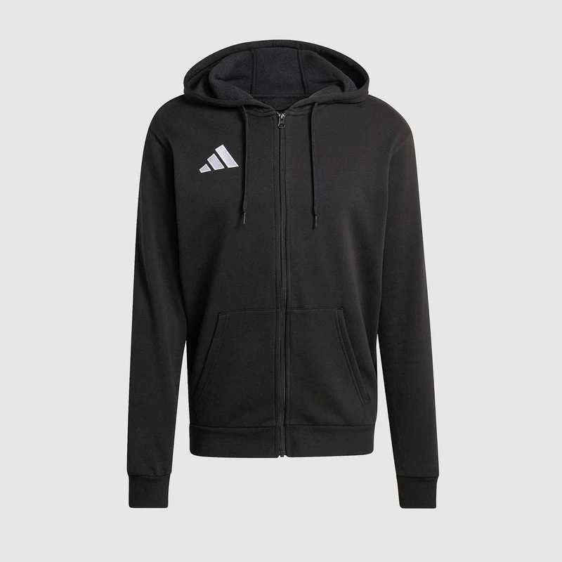 Sudadera de algodón con capucha adidas Entrada 26 Cremallera Completa