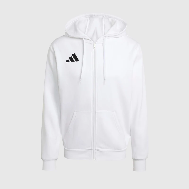 Sudadera de algodón con capucha adidas Entrada 26 Cremallera Completa