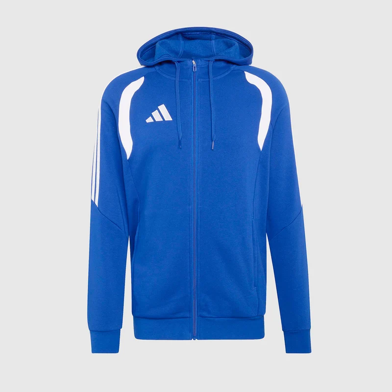 Sudadera de algodón con capucha adidas Tiro 26 League Cremallera Completa