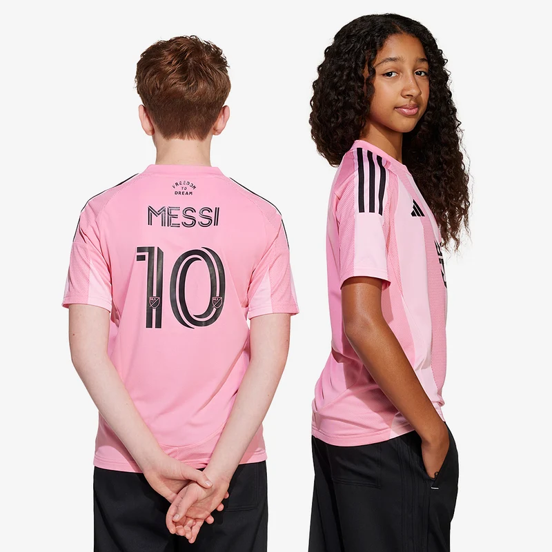 Camiseta adidas Inter Miami 2025 Primera equipación con Messi 10 para niños
