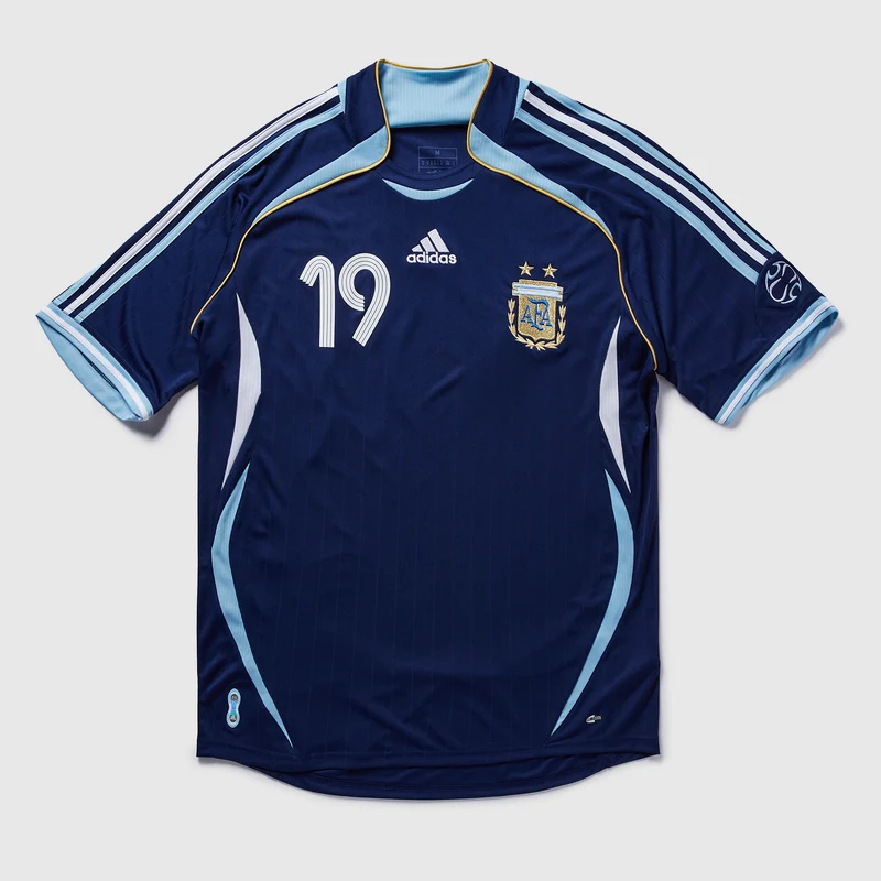 Camiseta adidas Originals Argentina 2006 con Messi 19 Segunda equipación