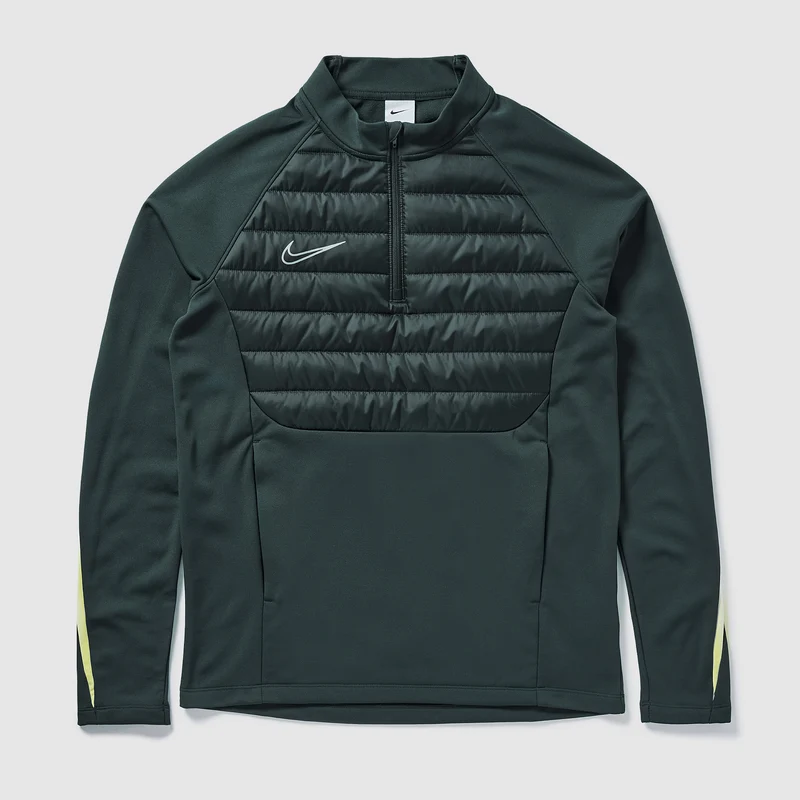 Nike Parte de arriba de fútbol con media cremallera Therma