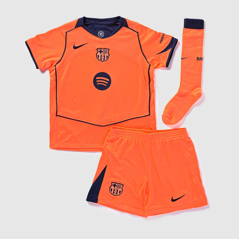 Tercera equipación Nike FC Barcelona 25/26 Dri-FIT Stadium para niños pequeños