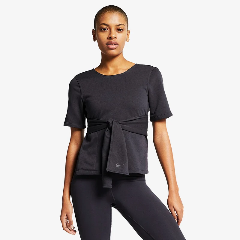 Camiseta MC Nike Studio Wrap para mujer