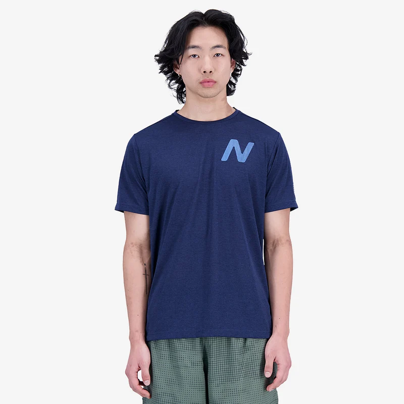 Camiseta New Balance Graphic Impact Run Manga corta