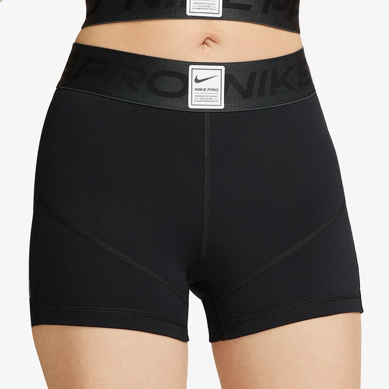 Nike Pantalón corto de talle medio con estampado de 8 cm