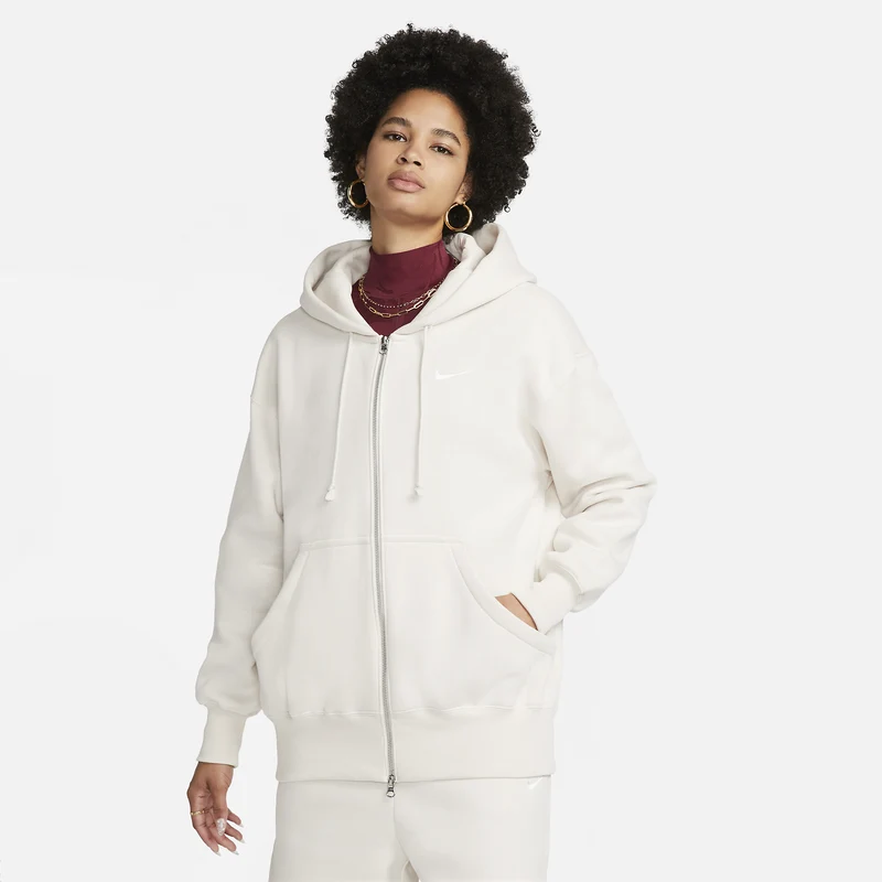 Nike Sudadera con capucha, cremallera completa y ajuste over