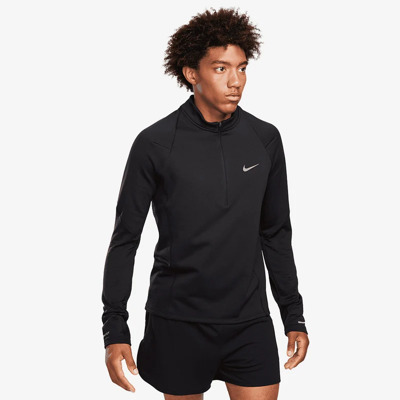 Nike Camiseta de running con media cremallera Therma-FIT