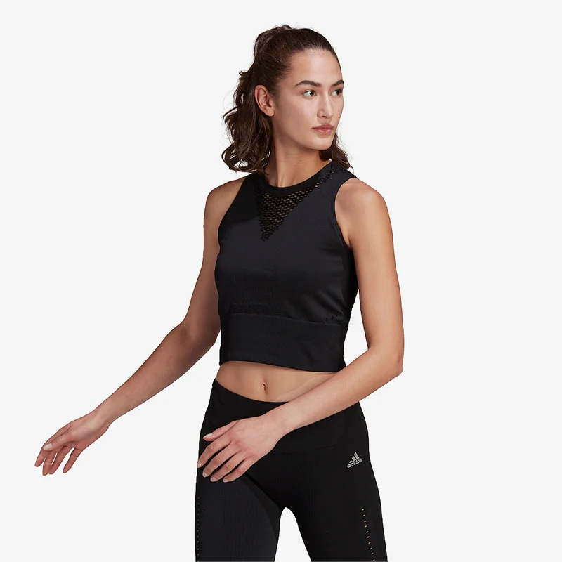 Camiseta adidas Run Fast Aeroknit Crop