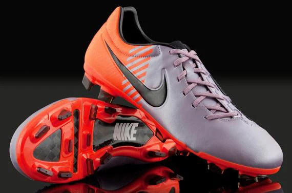 Nike Total 90 Laser Elite FG - Met Silver/Orange