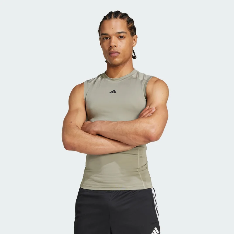 adidas Men TECHFIT Compression Training Sleeveless Tee