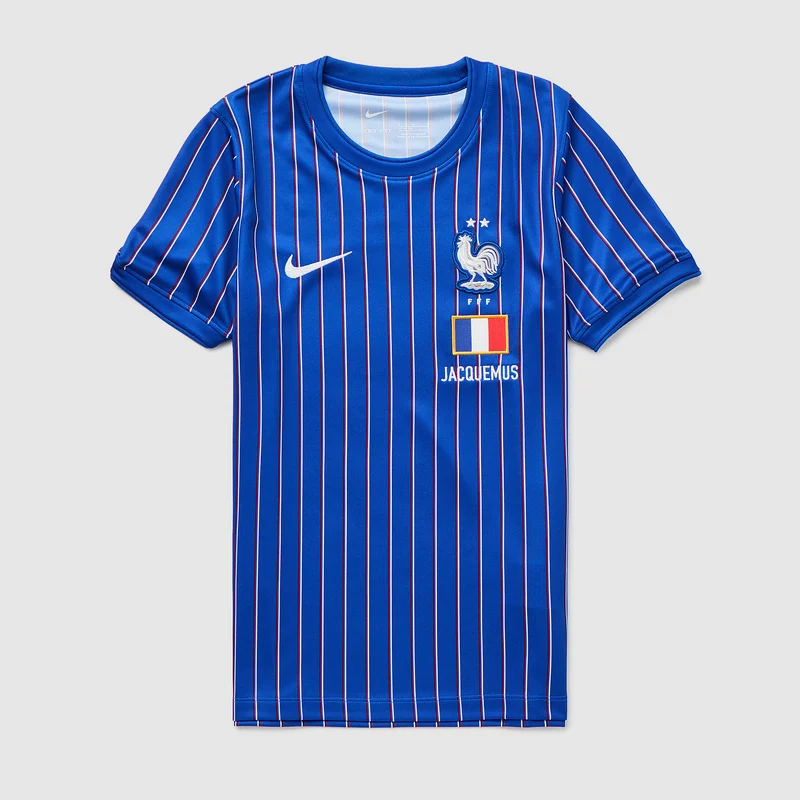 Camiseta Nike Francia x Jacquemus Prepartido MC para niños