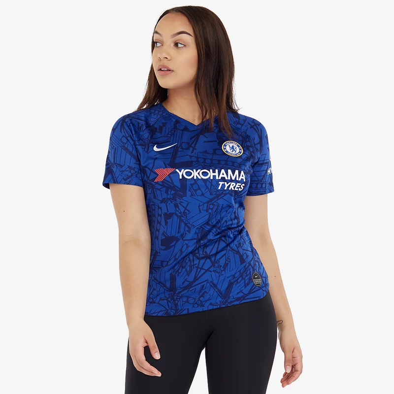 Camiseta local de manga corta Nike Chelsea 2019/20 Stadium para mujeres