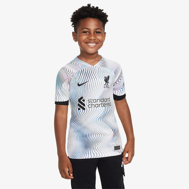 Camiseta Nike Liverpool FC 22/23 Dri-Fit Stadium MC Segunda equipación para niños