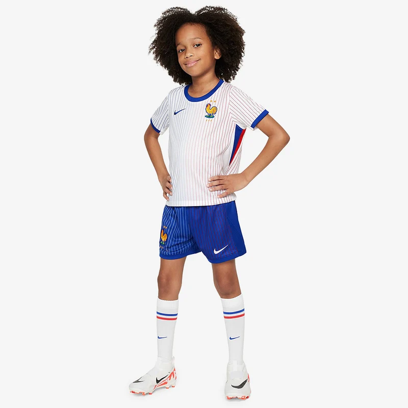 Segunda equipación Nike Francia 2024 Dri-FIT Stadium para niños