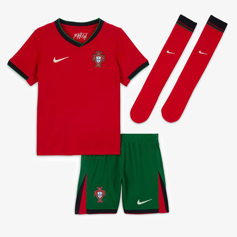 Equipación Nike Portugal 2024 Dri-FIT Stadium Primera equipación para niños