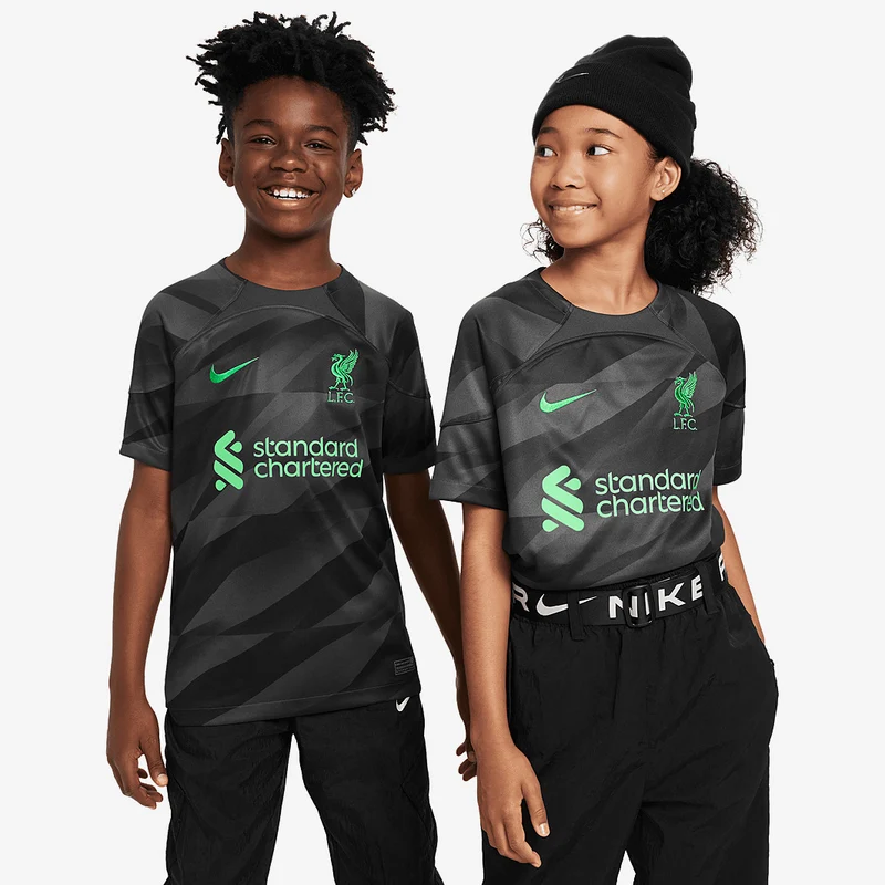 Camiseta Nike Liverpool FC 23/24 GK Dri-Fit Stadium MC para niños