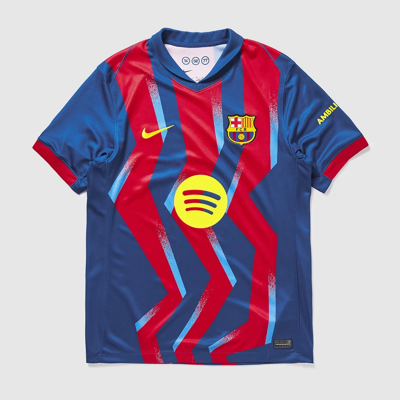 Camiseta Nike FC Barcelona 25/26 Dri-FIT El Classico Stadium para niños