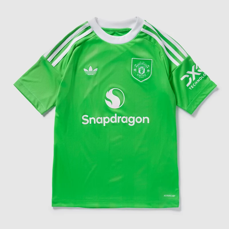 Camiseta de portero adidas Originals Manchester United 25/26 Tercera equipación para niños