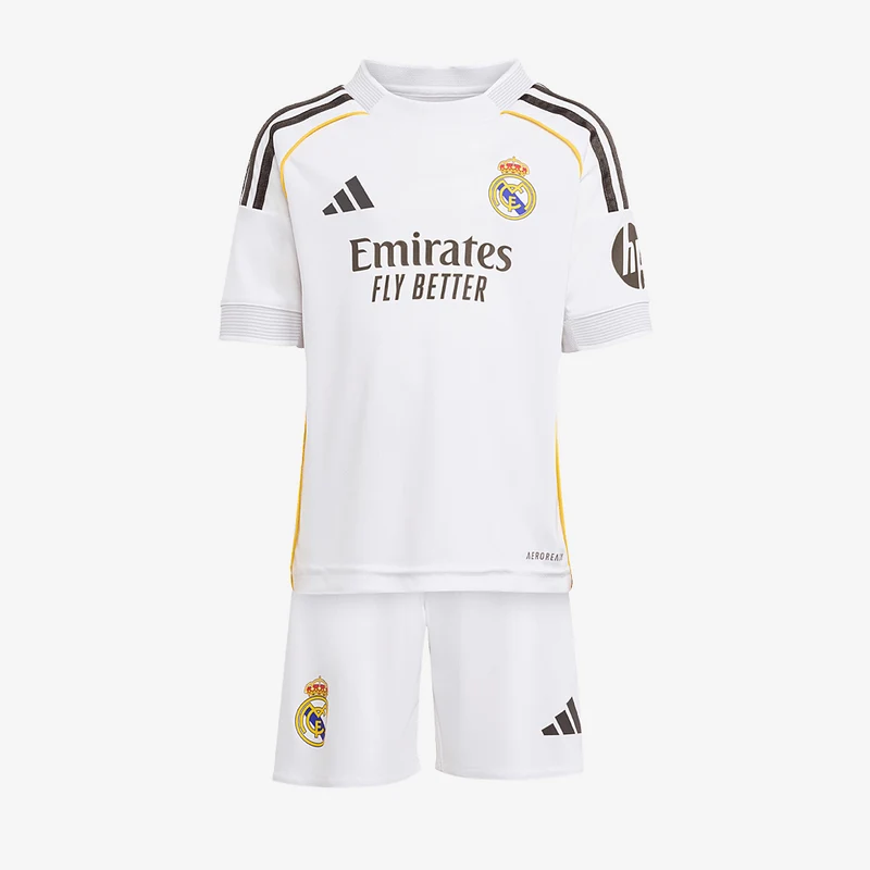Primera equipación adidas Real Madrid 25/26 para niños pequeños