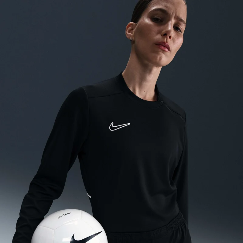 Nike Parte de arriba de fútbol de manga larga con cuello red