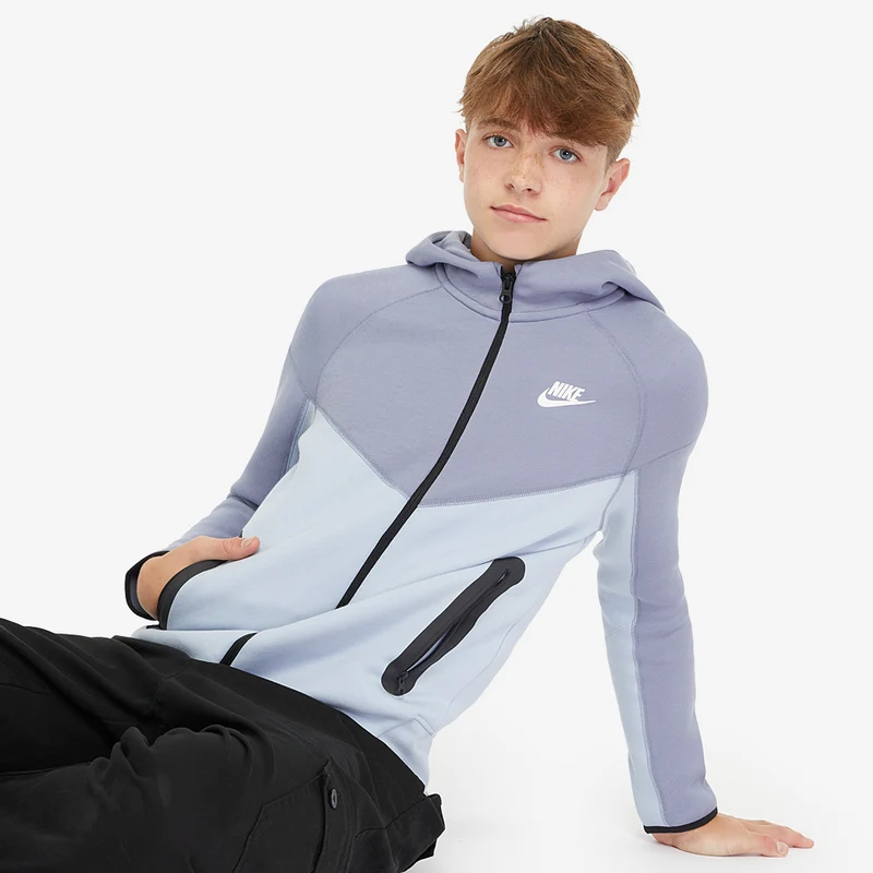 Sudadera con capucha Nike Sportswear Tech Fleece Cremallera Completa para niños (8-15A)