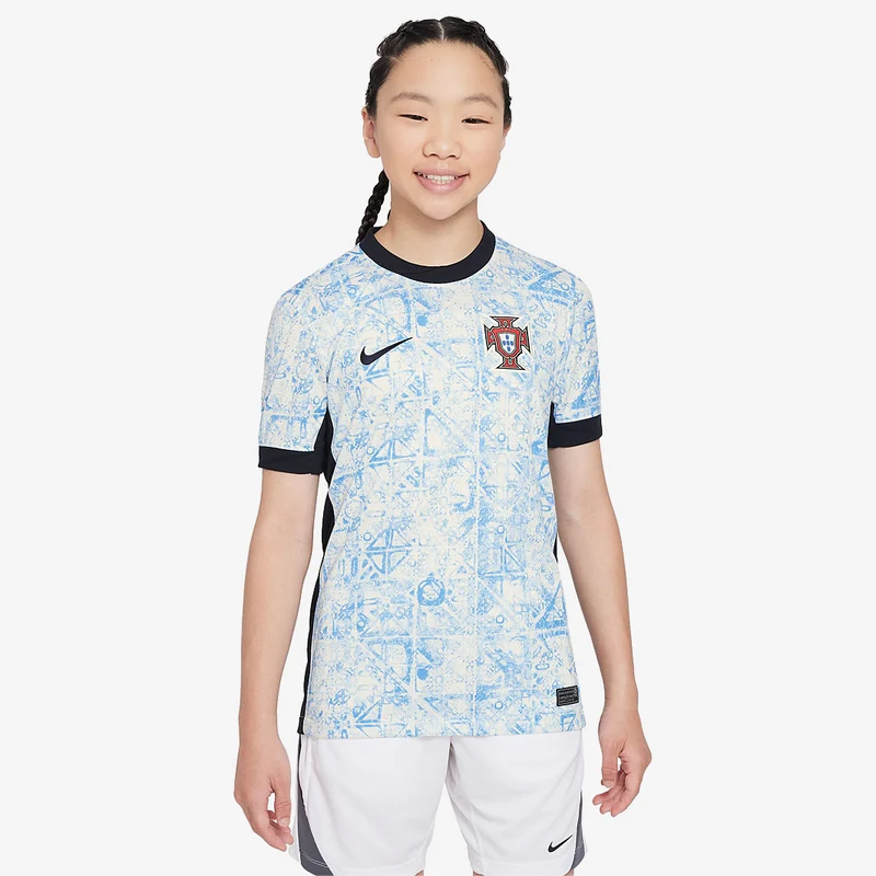 Camiseta Nike Portugal 2024 Dri-FIT Stadium MC Segunda equipación para niños