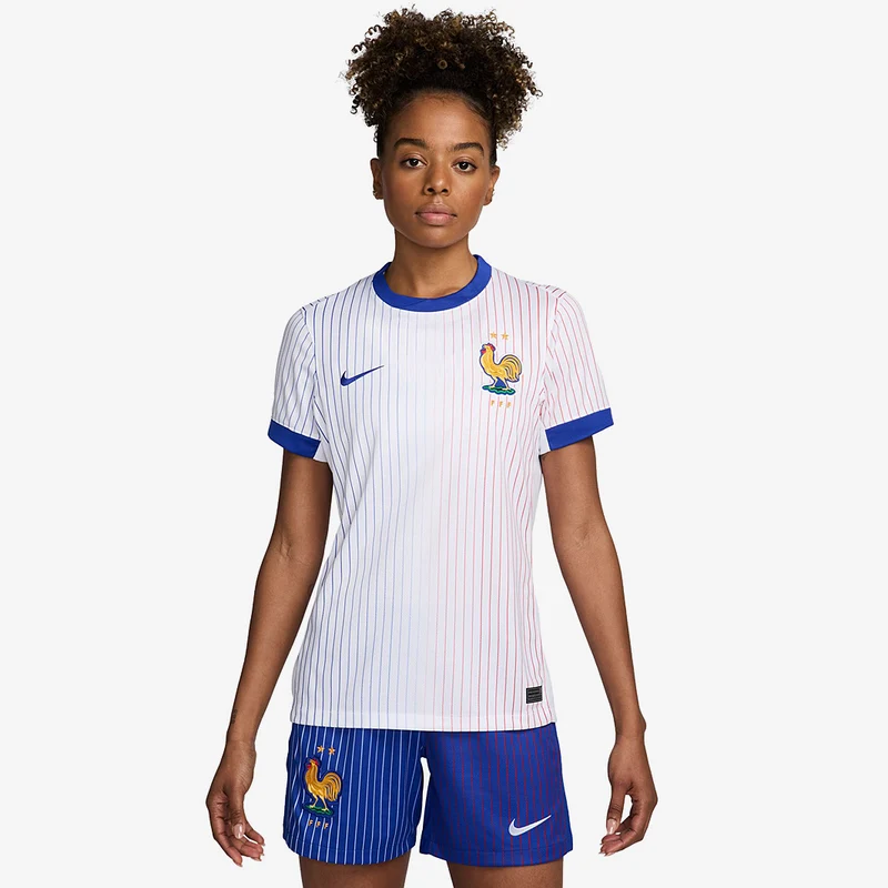 Camiseta Nike Francia 2024 Dri-FIT Stadium MC Segunda equipación para mujer