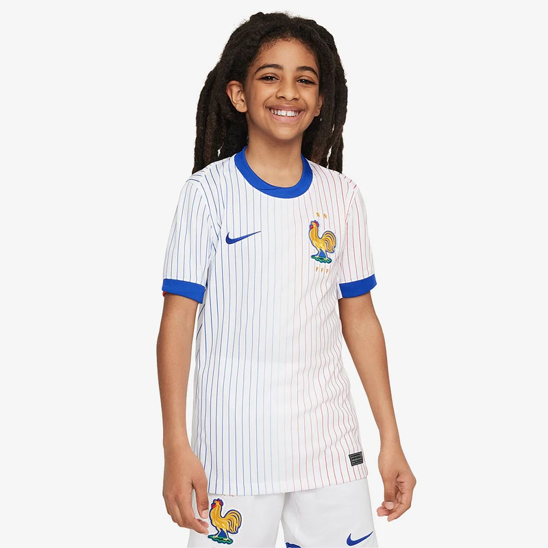 Camiseta Nike Francia 2024 Dri-FIT Stadium MC Segunda equipación para niños