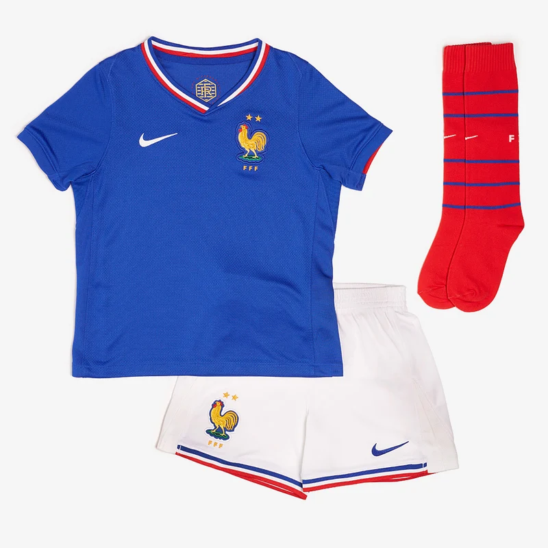 Primera equipación Nike Francia 2024 Dri-FIT Stadium para niños
