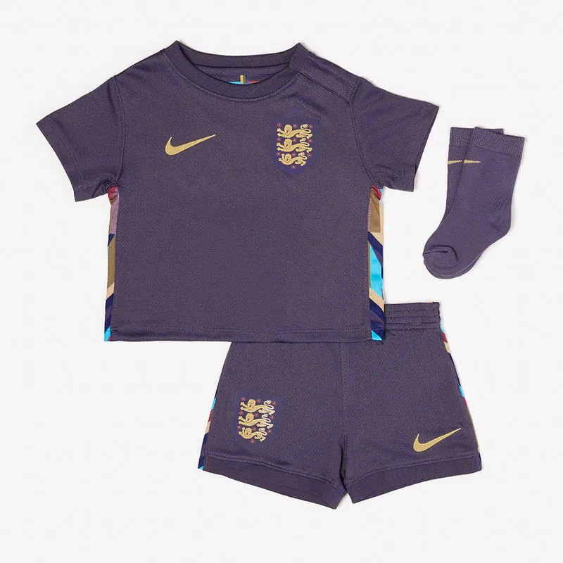 Segunda equipación Nike Inglaterra 2024 Dri-FIT Stadium para bebés