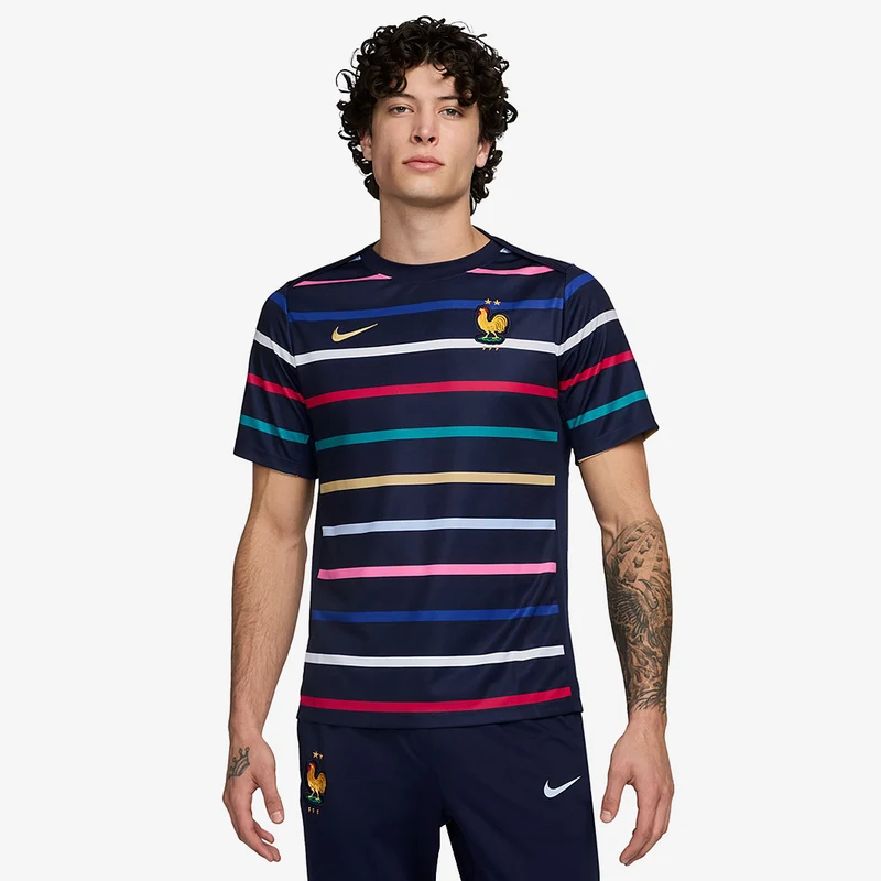 Camiseta Nike Francia 2024 Dri-FIT Academy Pro Pre-Partido MC Primera equipación