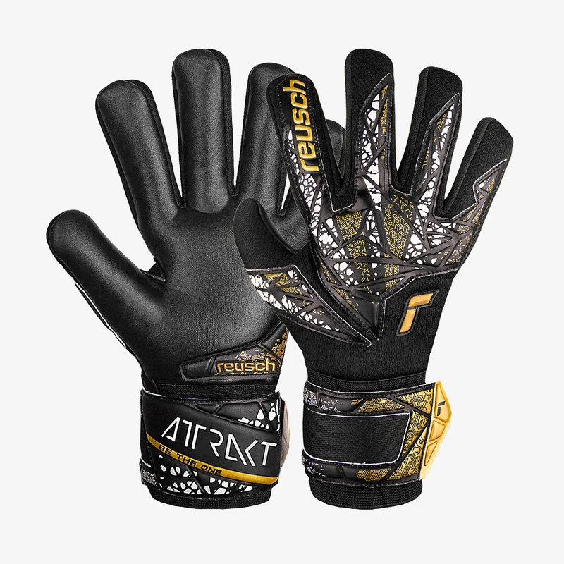 Reusch Attrakt Silver Negative Cut Finger Support para niños