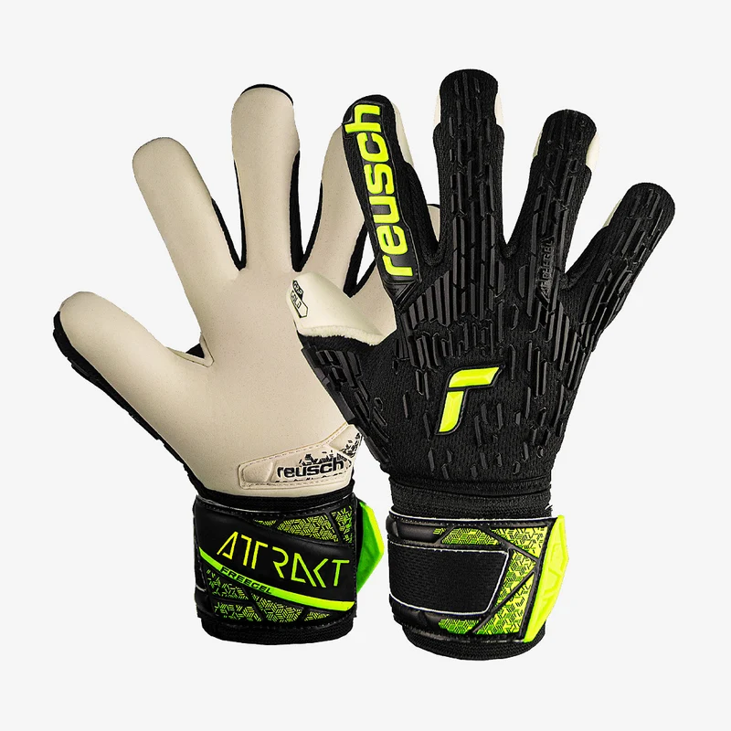 Reusch Attrakt Freegel Gold Finger Support para niños