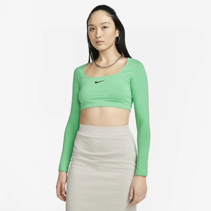 Camiseta Nike Sportswear Manga larga Crop para mujer
