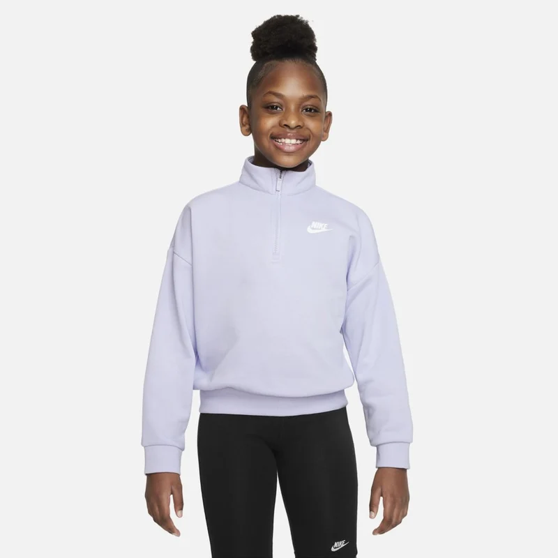 Camiseta Nike Sportswear Club Polar 1/2 Cremallera para niños (8-15 Yrs)