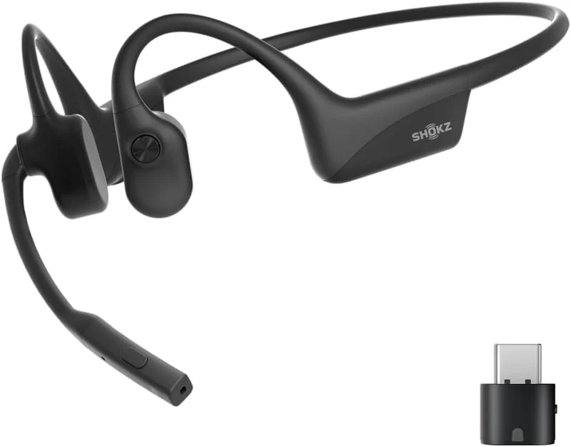 Audífonos Shokz OpenComm2 UC – Negro (USB-C)