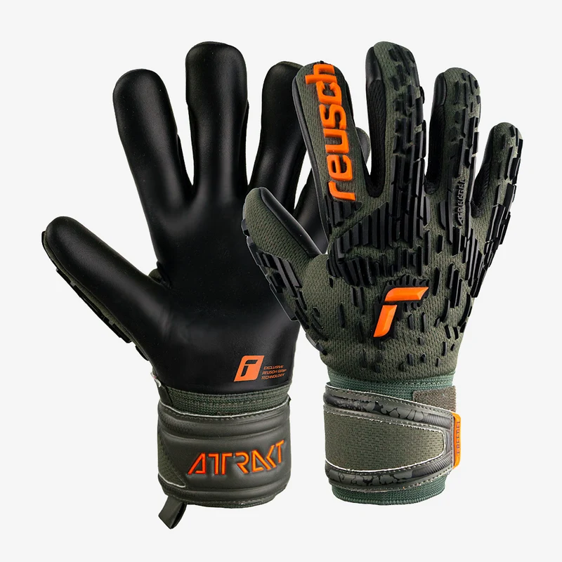 Reusch Attrakt Freegel Silver Finger Support para niños