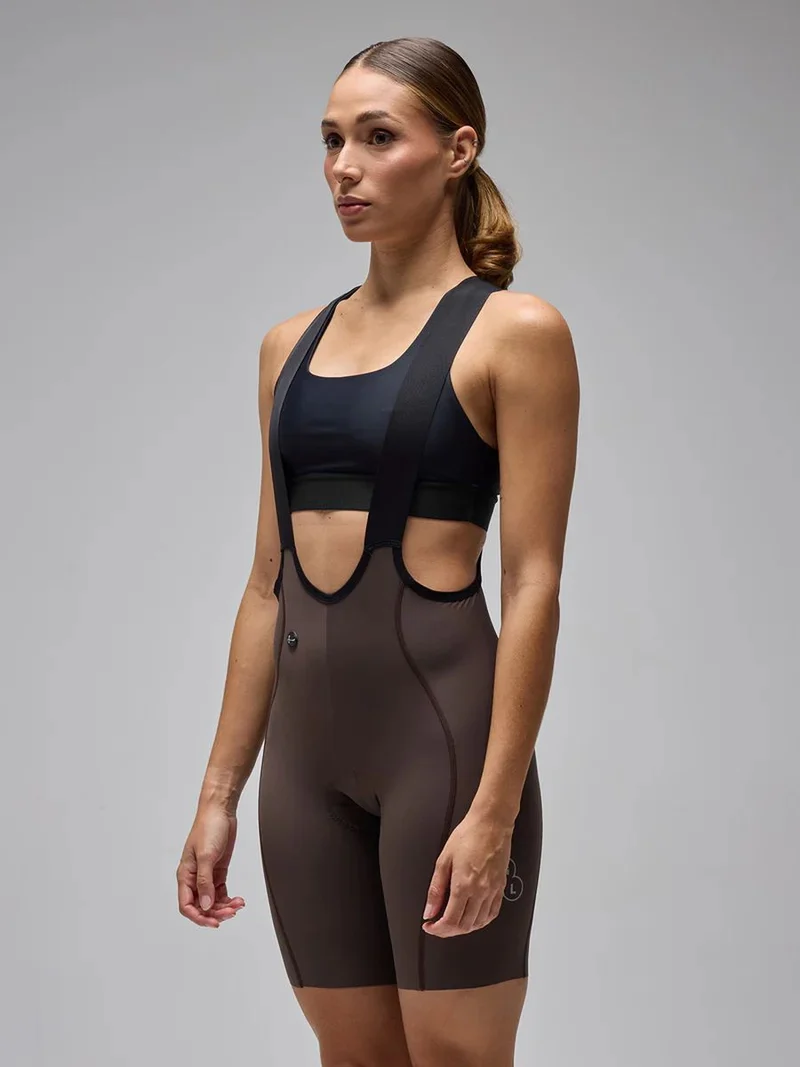 Pantaloneta Ciclismo C/T Mujer Givelo G90 Ultra BIB Brown