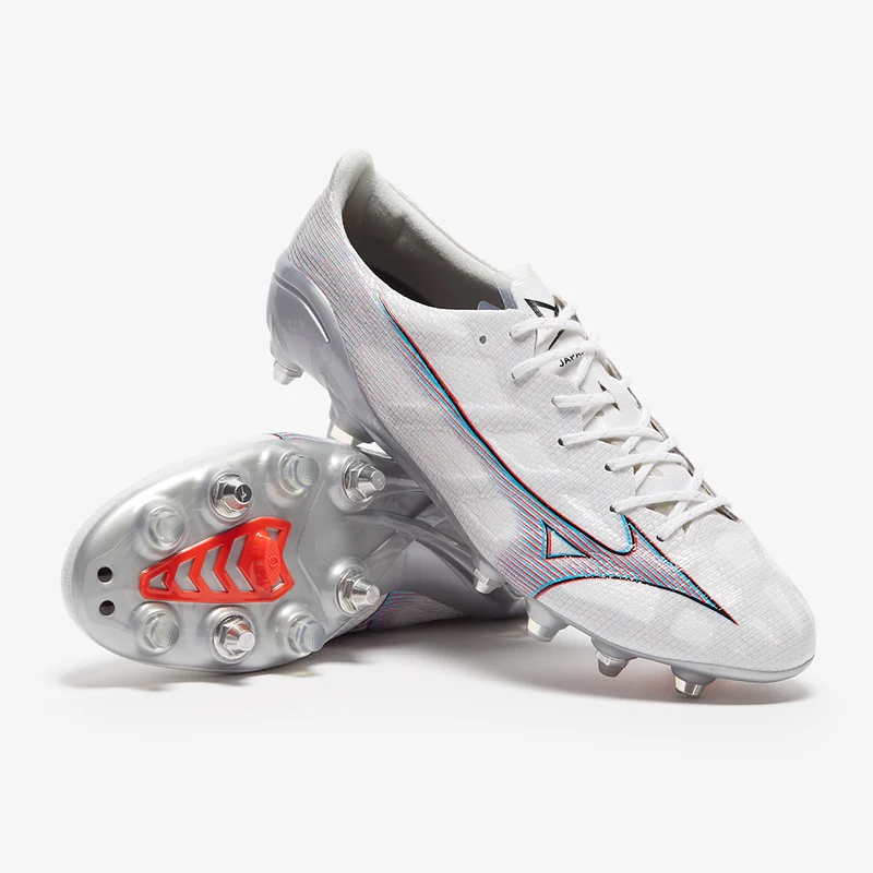 Mizuno Alpha Made In Japan SG Mix - White/Ignition Red
