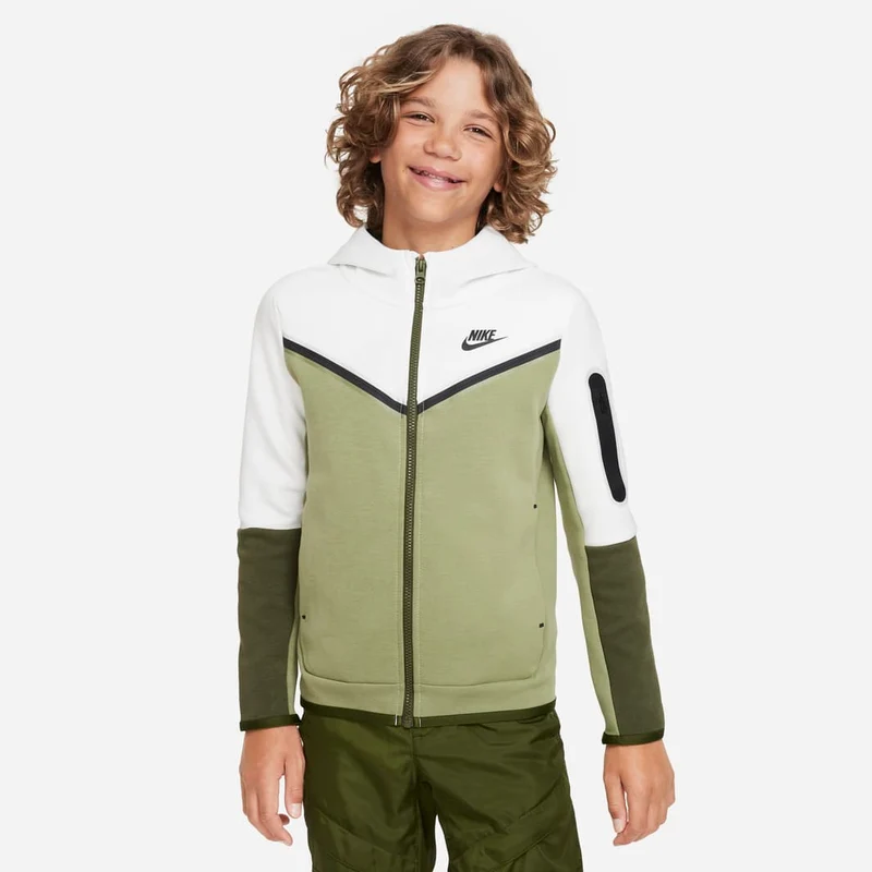 Sudadera con capucha Nike Sportswear Tech Polar Full Cremallera para niños (8-15 Yrs)