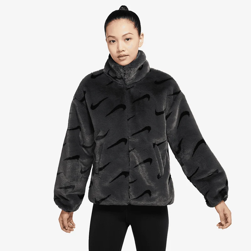Nike Chaqueta de pelo sintético con estampado